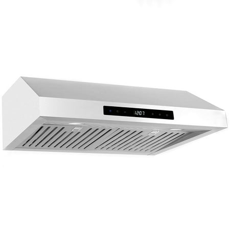 Cosmo UMC30 30 Inch Under Cabinet Range Hood with Touch Control  Stainless Steel