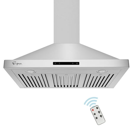 30 in. 380 CFM Ducted Wall Mount Range Hood in Stainless Steel with LED Lighting and Permanent Filters