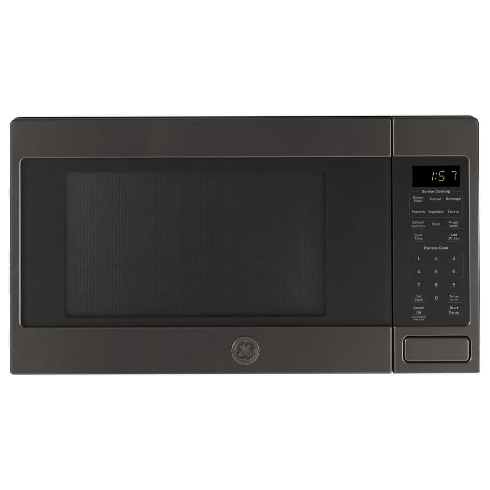 1.6 cu. ft. Countertop Microwave in Black Stainless with Sensor Cooking, Fingerprint Resistant, Fingerprint Resistant Black Stainless Steel
