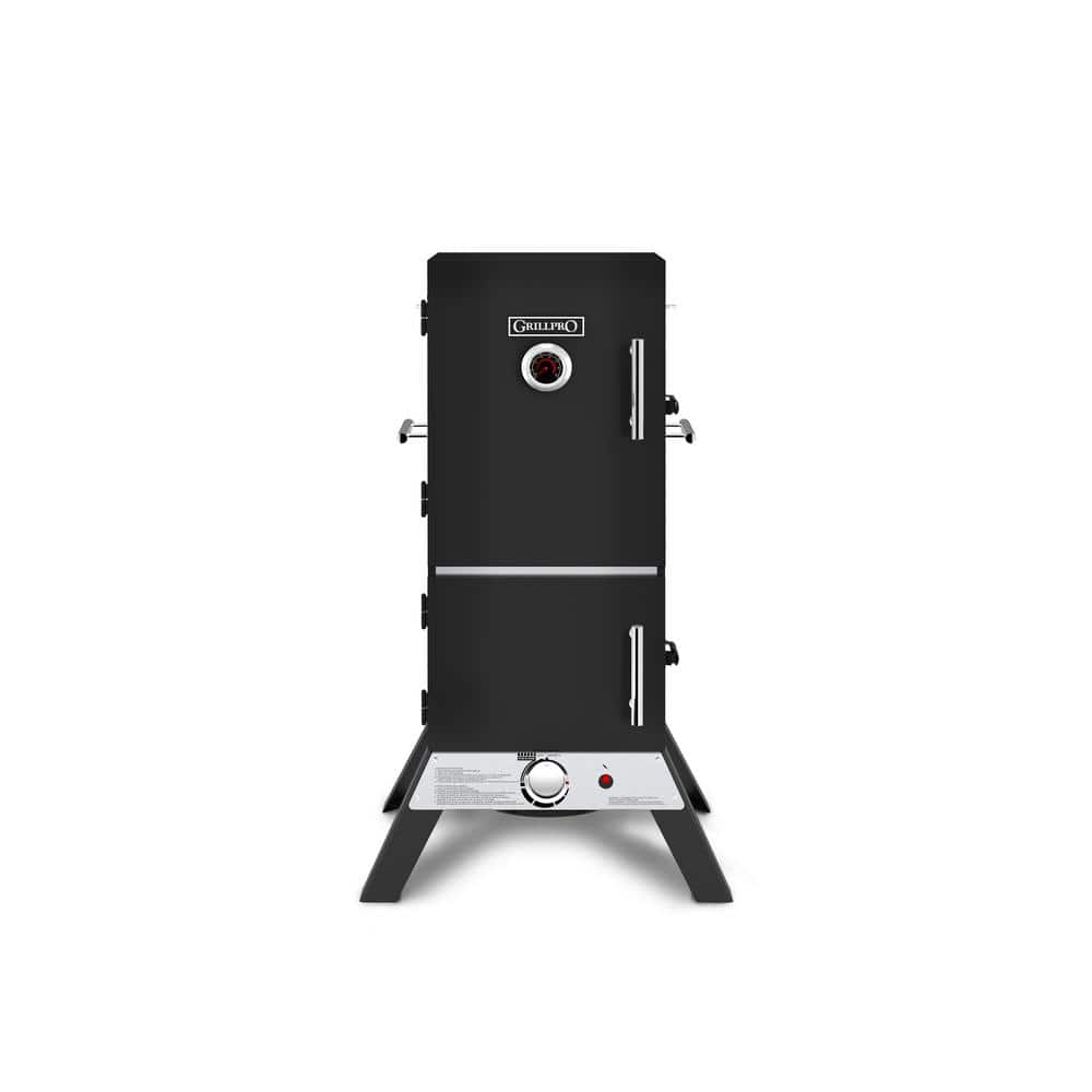 GrillPro 33 in. Vertical Propane Gas Cabinet Smoker