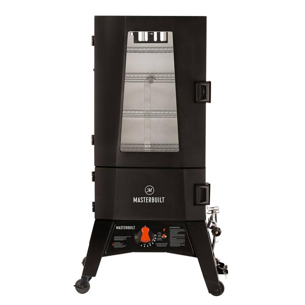 Masterbuilt 40 in. ThermoTemp XL Propane Smoker with Window in Black