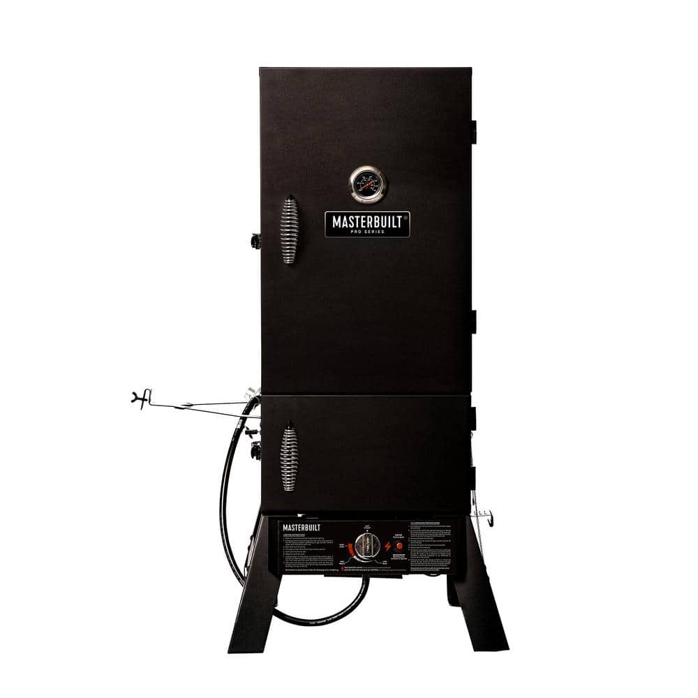 Masterbuilt 30 in. Dual Fuel Propane Gas and Charcoal Smoker in Black